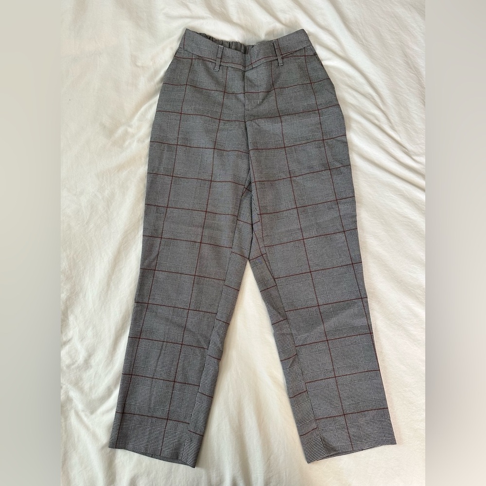 A New Day Plaid Pull On Pants for Business, Work, or Dress